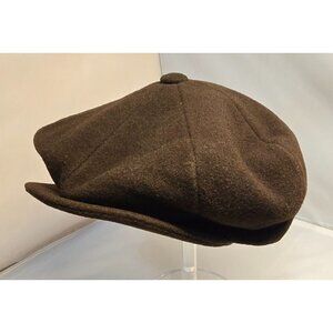 Capas Headwear N.Y. Large Brown Wool Newsboy Cap vintage